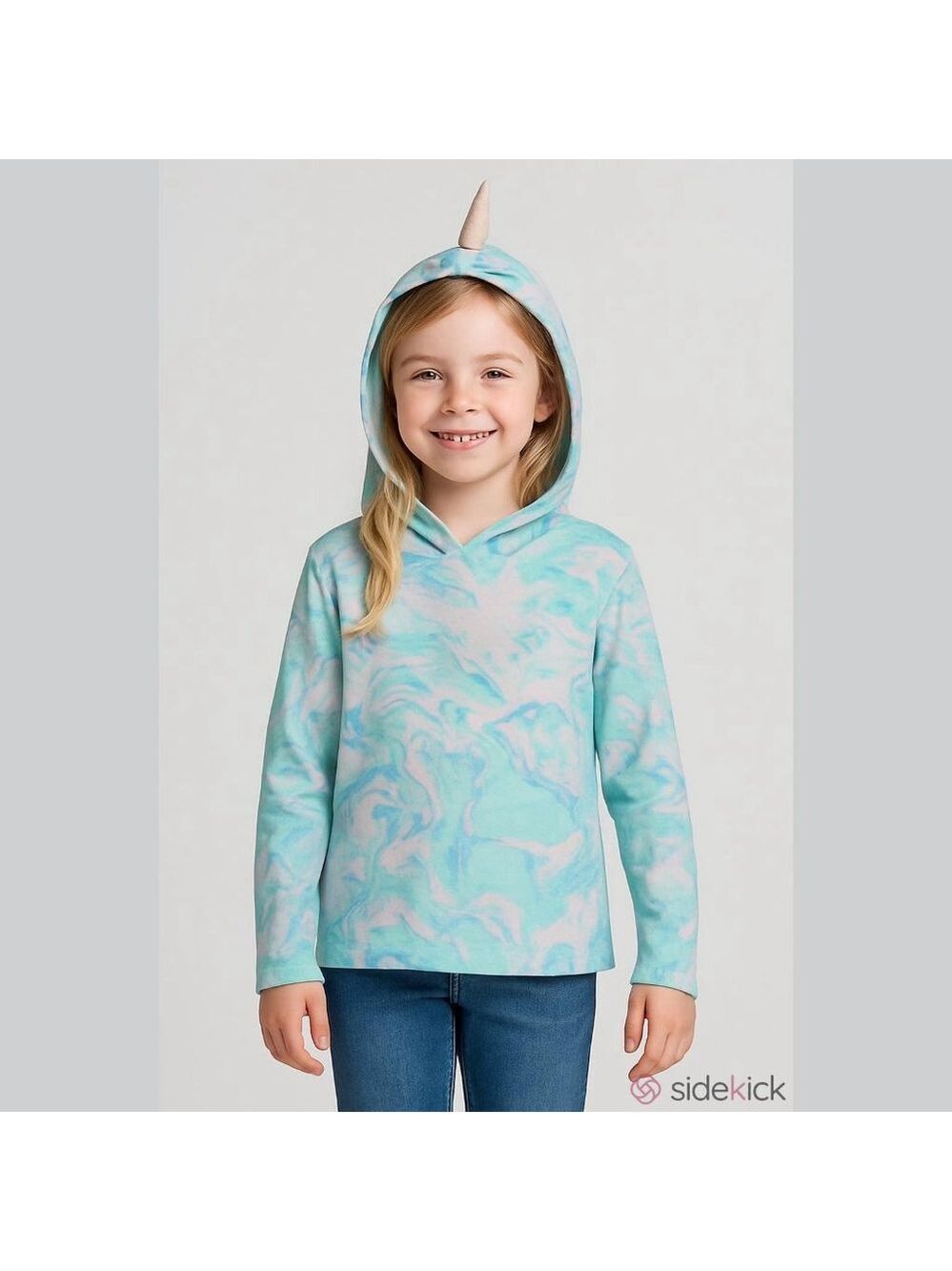 Girls SO Unicorn Hoodie Size 14 Plus Blue/Pink + NWT Pink Cat & Jack Shorts